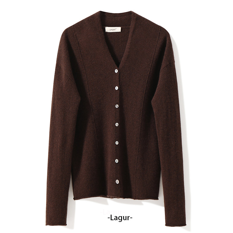 100%纯羊绒文艺知识风修身开衫针织毛衣外套2025新款女高级感减龄,淘宝优惠券,粉丝福利购,淘宝优惠卷