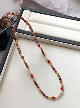 XMR新中式天然石珍珠项链