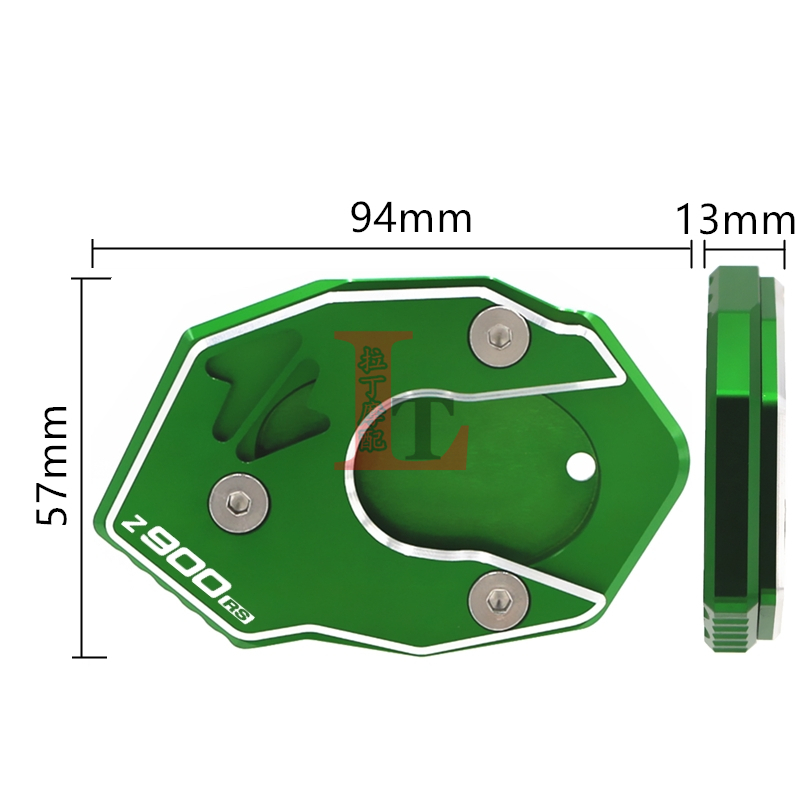 适用川崎Z900 SE Z900RS 17-24年改装边撑加大座小脚撑防滑加宽垫 - 图3