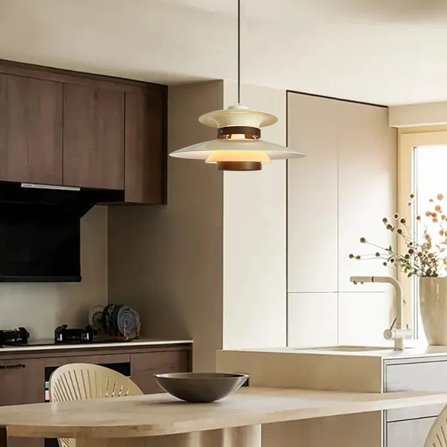 旭呈法式ph5餐厅吊灯飞碟灯复古中古风奶油轻奢日式客厅餐桌灯具,淘宝优惠券,粉丝福利购,淘宝优惠卷