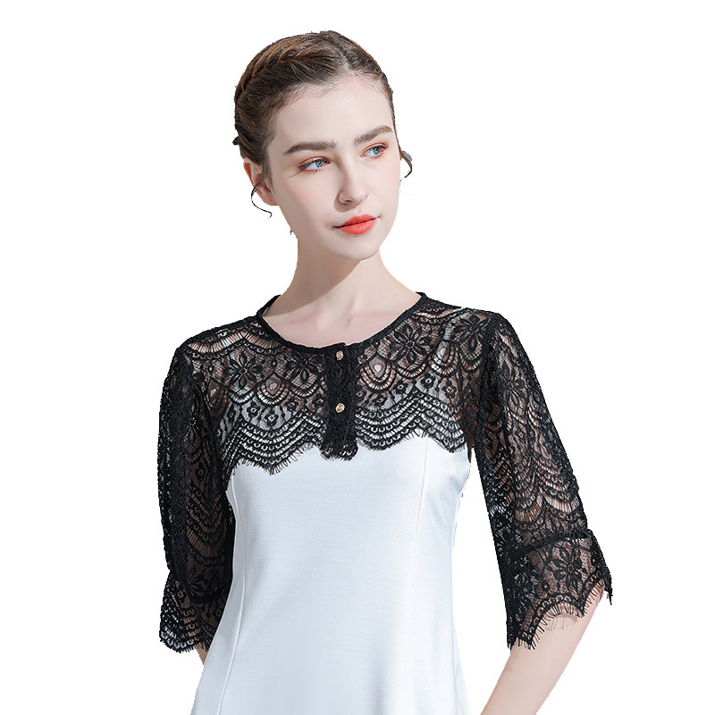 防晒罩衫薄款披肩搭配外搭吊带裙子 艾帛丽短外套