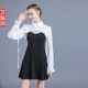 ແຂນໂຄມໄຟເດືອນເມສາແຂນສັ້ນ satin versatile waistcoat