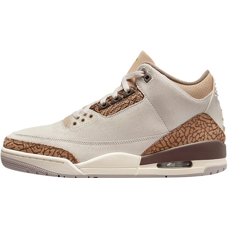 小鸿体育Air Jordan 3 AJ3 白棕 爆裂纹 复古篮球鞋 CT8532-102 - 图3