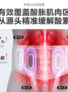 体验升级SKG按摩腰带W7二代