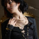 Key Drop Broken Pearl Long Stacking Necklace