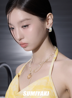 SUMIYAKI碎钻串珠流苏项链