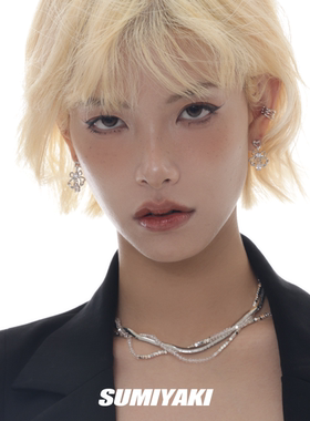 原创甜酷多层锁骨链高级感项链