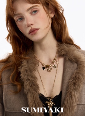 SUMIYAKI马年复古项链马术帽靴子