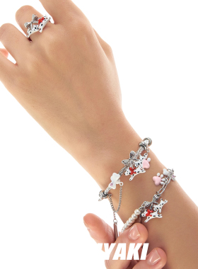 奔赴小狗系列甜酷斑点狗手镯小众