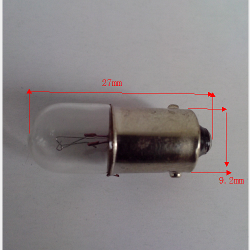 信号灯配套用小灯泡 灯珠螺口卡口插口24V/2W3W 5W9x28电珠 灯座 - 图1