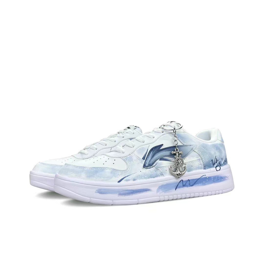 【定制球鞋】LiNing李宁 浮舟 涟海之音 海洋自由板鞋,淘宝优惠券,粉丝福利购,淘宝优惠卷