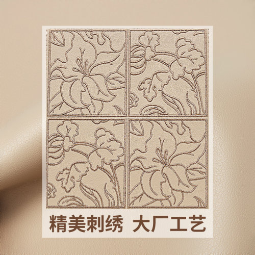 pierpolo女包新中式包包真皮刺绣女士手提包妈妈包包大气生日礼物 - 图3