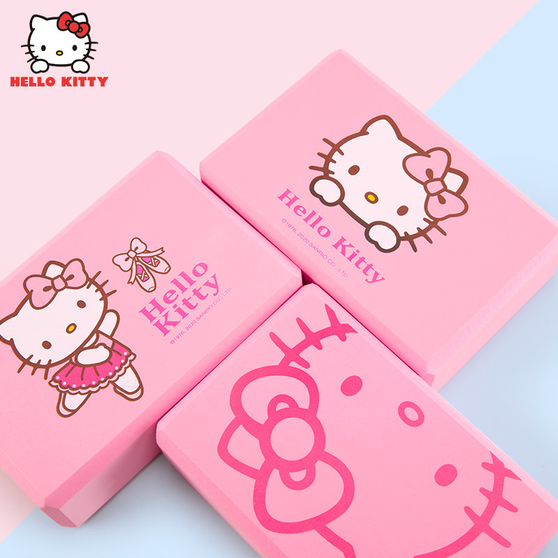 韩启运动户外专营店hellokitty瑜伽砖头正品泡沫块高密度儿童跳舞蹈专用练功辅助用品0