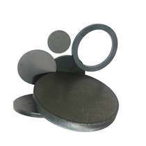 Laser cut flat cushion A3 iron carbon steel round iron sheet Thickened Spacer-free meta-disc round pipe seal head iron block direct