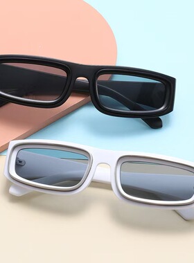 欧美朋克小方框防紫外线太阳镜