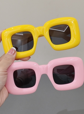 搞怪趣味充气感可爱气球墨镜女百搭网红潮人街拍眼镜男秀场太阳镜