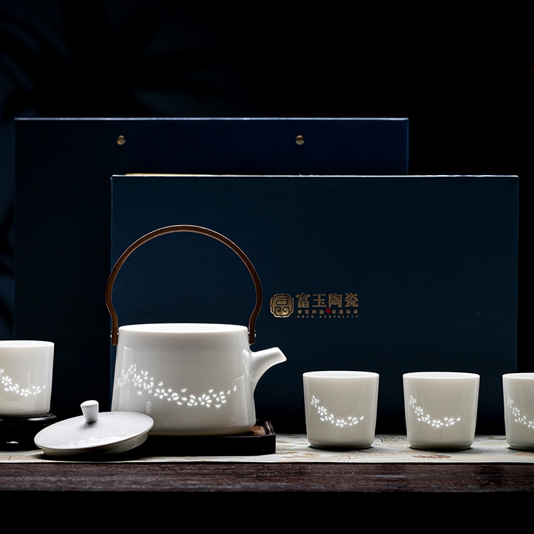 景德镇茶具套装家用新款轻奢高档一整套高端中式陶瓷茶壶茶杯礼盒