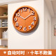 Radio controlled wall clock automatically sets time, minutes and seconds accurately