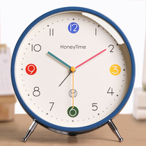 2023 new seat clock Living room Home alarm clock Students with pendulum clock table Pendulum Desktop Pendulum Table-style clock table