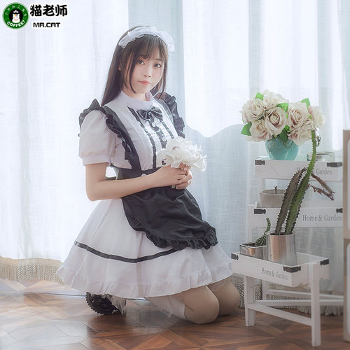 猫老师调教咖啡厅女仆装二次元cosplay女佣服动漫女装全套萌妹子 - 图2