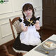 Cat teacher anime cosplay maid outfit black and white