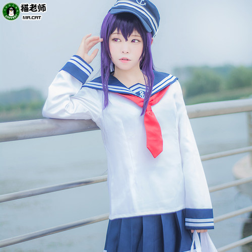 猫老师舰娘晓响雷电cosplay水手服装全套舰队collection女装制服 - 图0