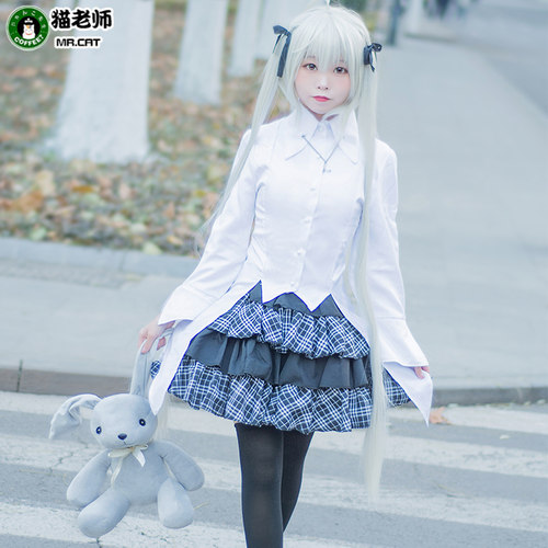 猫老师穹妹衣服装全套cosplay女装动漫萝莉装缘之空春日野穹制服 - 图1