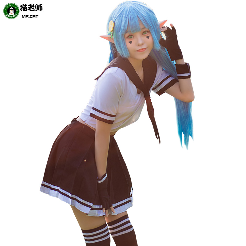 猫老师凹凸安莉洁COS服装全套cosplay世界水手服JK制服柠檬妹女装-图0