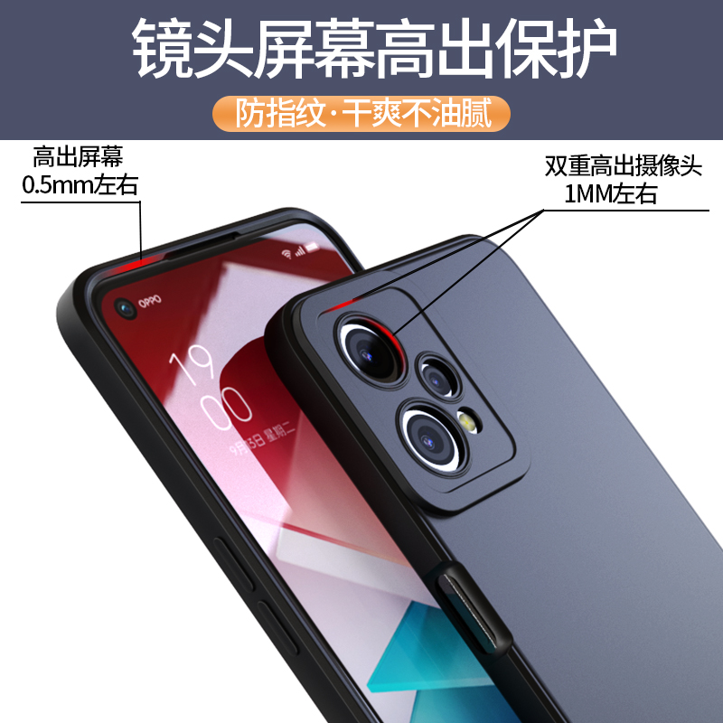 适用于OPPOK10X手机壳新款K10X保护套OPPO直边气囊防摔软壳opp0磨砂PGGM10黑kx男opok10x全包镜头opopk新款 - 图2