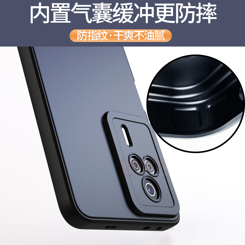 适用于红米K60E手机壳小米RedmiK60E保护套redmi k60e气囊防摔软壳直边简约黑色外壳新款男全包镜头新品 - 图0