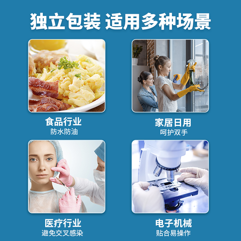 华晨医用一次性橡胶检查手套医疗医生专用非无菌加厚乳胶耐用耐磨 - 图0