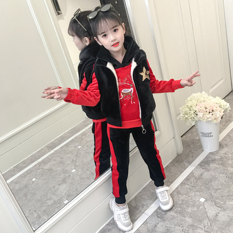 女童秋冬套装2020新款洋气大童装潮 贝可欣套装