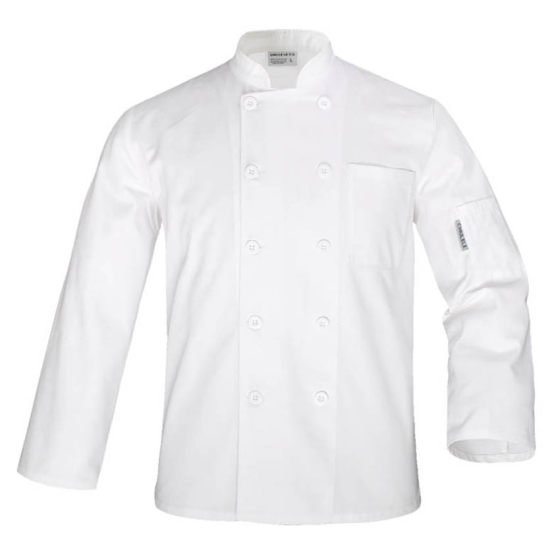 Chef uniform overalls men's long sleeve white kitchen