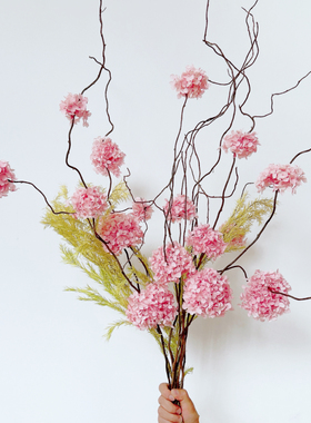 绣球永生花真花干花花束