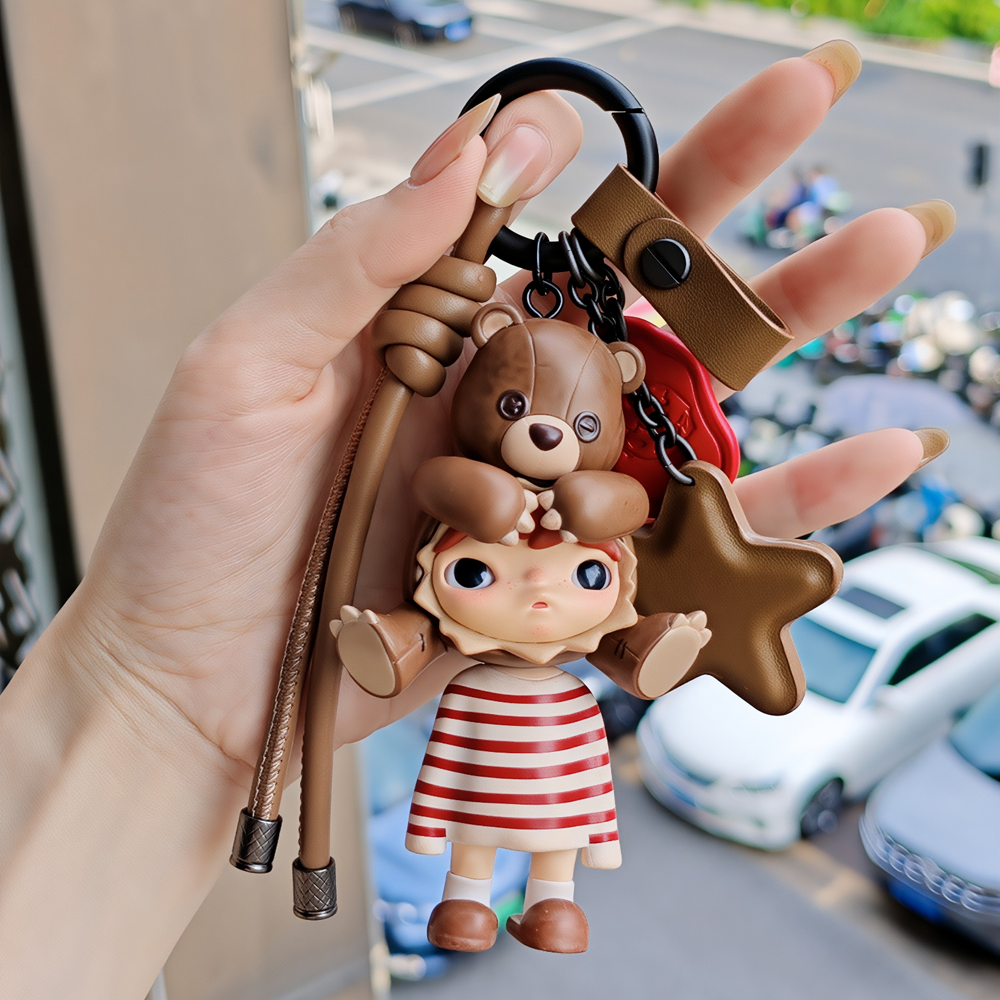 Hirono小野高端diy包挂钥匙扣真皮改装宝贝挂饰挂件配饰潮玩明款 - 图1