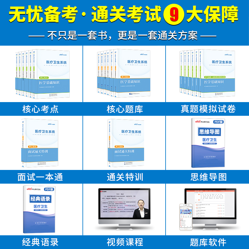 2024年中公医疗卫生系统公开招聘考试医学基础知识公共事业编考试护士护理考编制考试书临床医学药学护理学专业知识历年真题库试卷-图0