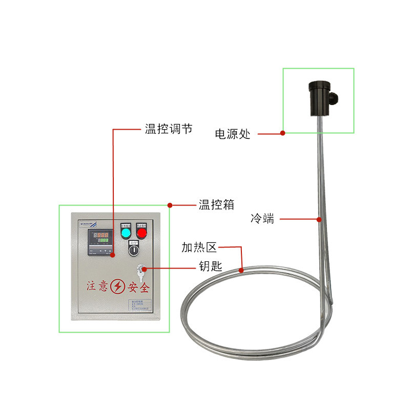 豆浆加热棒豆腐制造机锅烧味糊香棒水汤油脂电热管大功率可控温管 - 图0