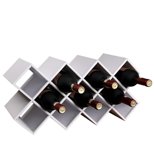 Красное вино, современное минималистское изящное дерево, гостиная гостиная, европейская творческая винная шкаф, декоративная полка