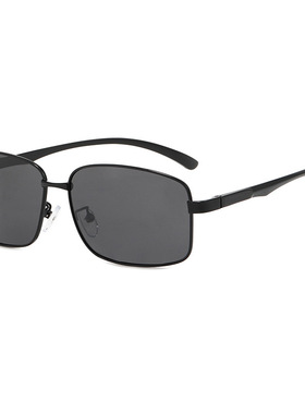 铝镁合金黑色偏光镜2025男士开车骑行墨镜登山驾驶钓鱼太阳眼镜潮