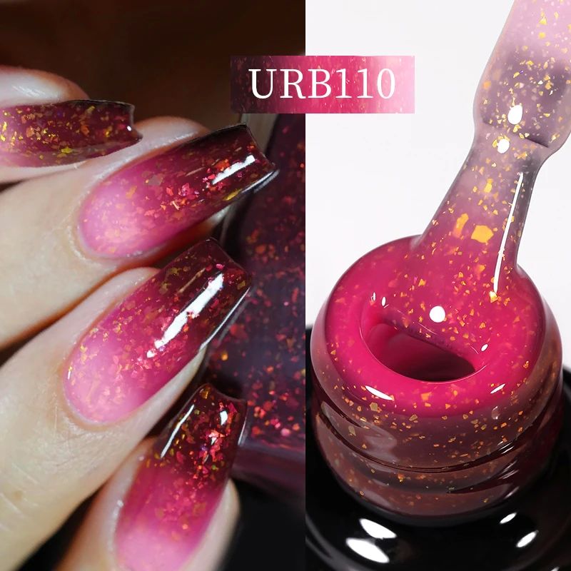 UR SUGAR 7ml Auroras Thermal Rubber Base Gel Polish Gradient - 图2