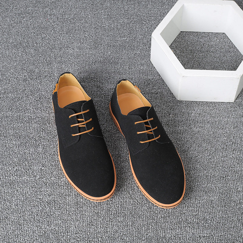 Casual oxford suede shoes men size 46 47男士反绒皮休闲牛筋鞋,淘宝优惠券,粉丝福利购,淘宝优惠卷