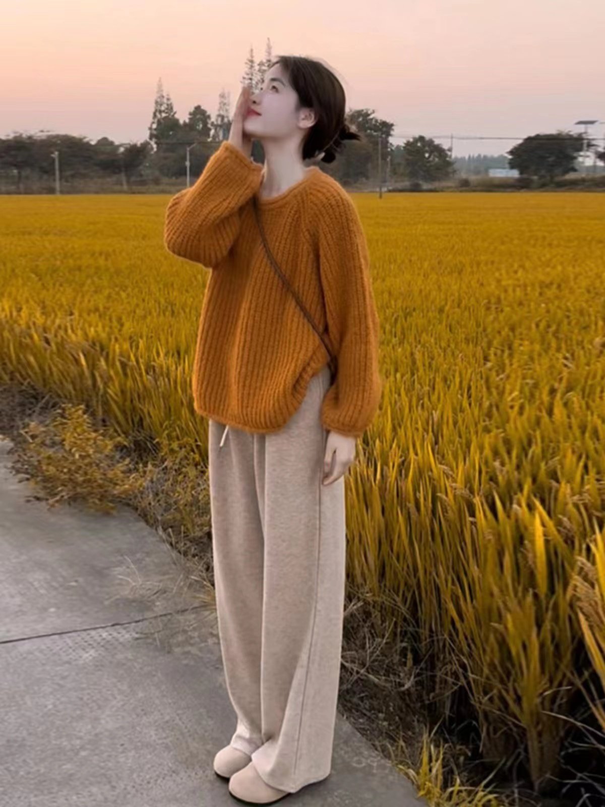 孕妇套装秋冬2026新款慵懒风优质绵羊绒宽松针织毛衣休闲上衣裤子,淘宝优惠券,粉丝福利购,淘宝优惠卷