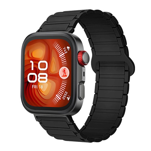 适用华为Watch Fit5pro/5/3双色硅胶表带watchfit3智能运动手表fit4/4pro磁吸腕带配件男女款尼龙编织替换带 - 图0