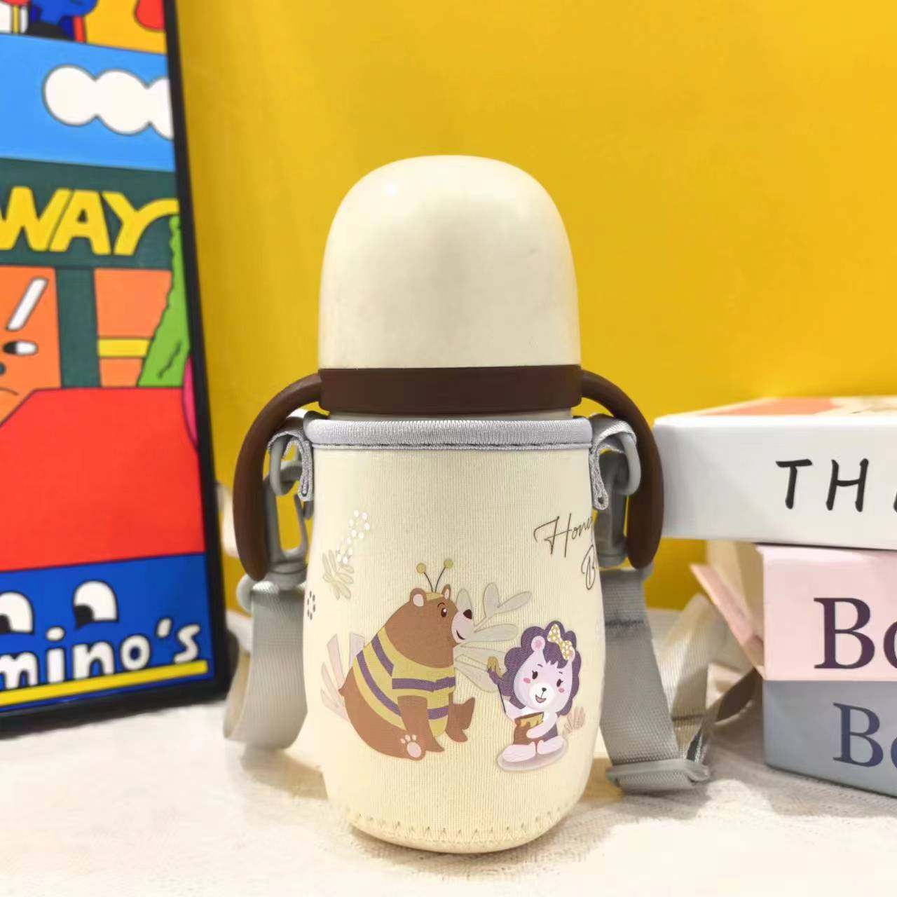 世喜吸管奶瓶套儿童保温杯套保护套宝宝喝奶杯学饮杯套260 300ml,淘宝优惠券,粉丝福利购,淘宝优惠卷