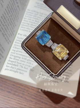 【马尔代夫的海】富婆大冰糖阿斯切干练戒指s925银