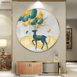 Cross Elk 2021 Новая гостиная ручная линия ручной вышиты круглая крыльца.