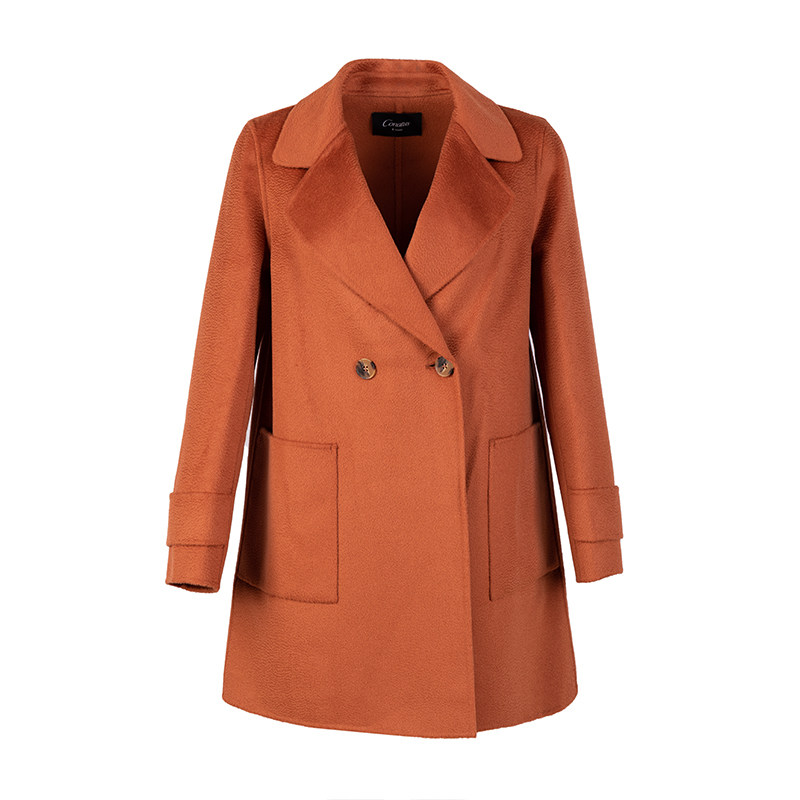 CONATUS/珂尼蒂思热销冬季新优雅气质高档中长款毛呢大衣外套女装