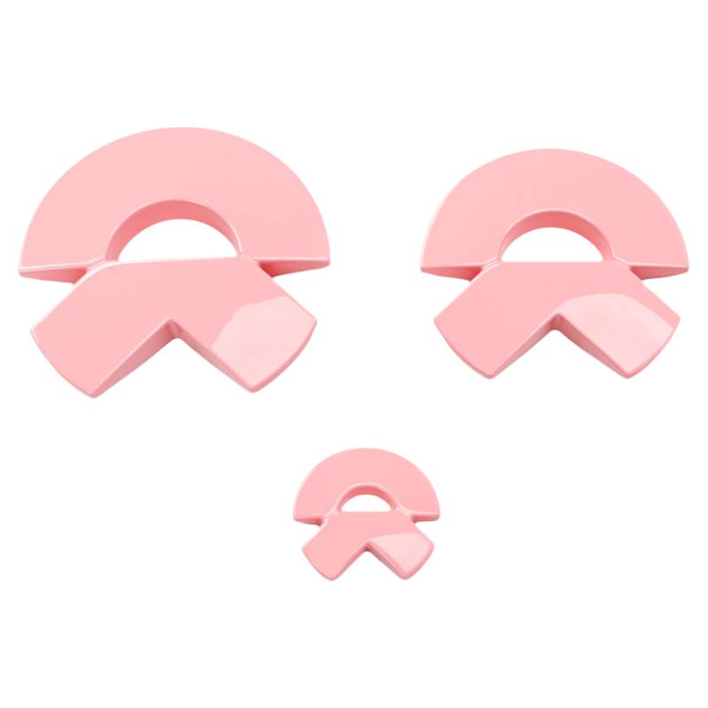 适用蔚来et5/ET5Tes6ES8樱花粉色车标贴尾标EC6甜菜根紫色装饰,淘宝优惠券,粉丝福利购,淘宝优惠卷