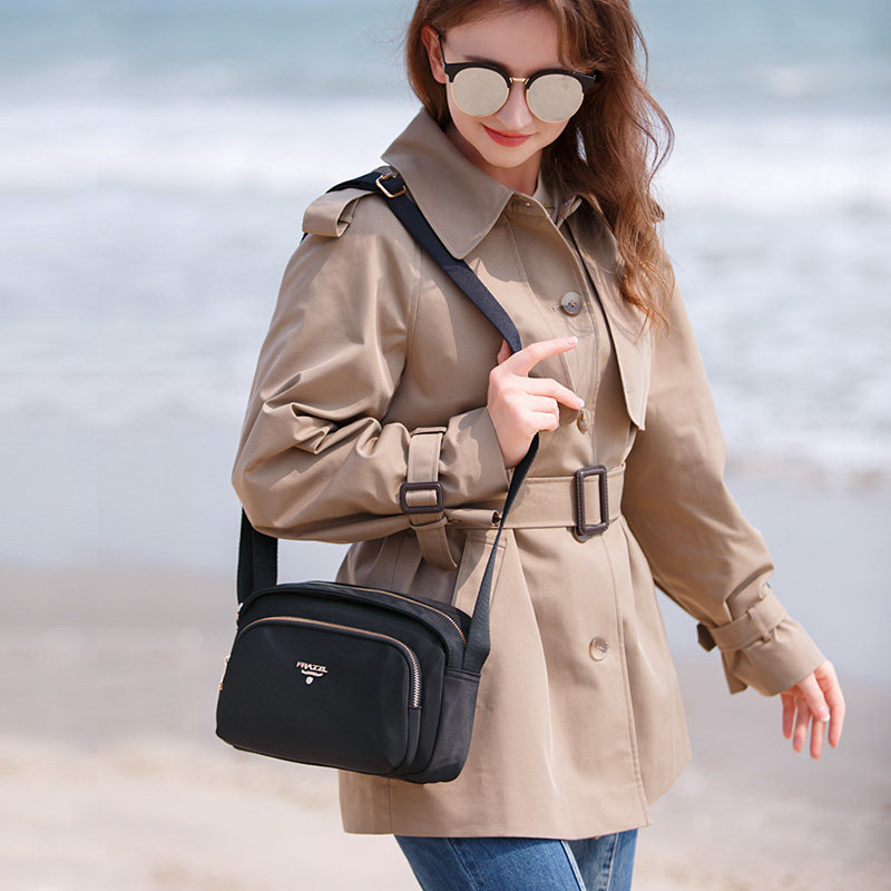 Frazzil/法姿休闲斜挎包包女新款尼龙单肩小包帆布百搭轻便妈妈包,淘宝优惠券,粉丝福利购,淘宝优惠卷