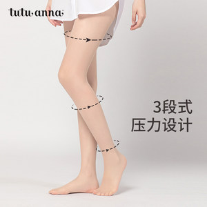 tutuanna日本制丝袜女夏季超薄款防勾丝肉色美肤袜光腿神器连裤袜